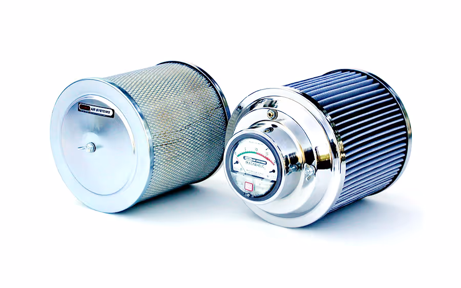 Sonic Air Filter Silencer for industrial air knife systems