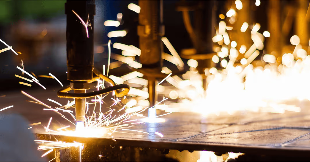 Metal fabrication and finishing process with industrial airflow