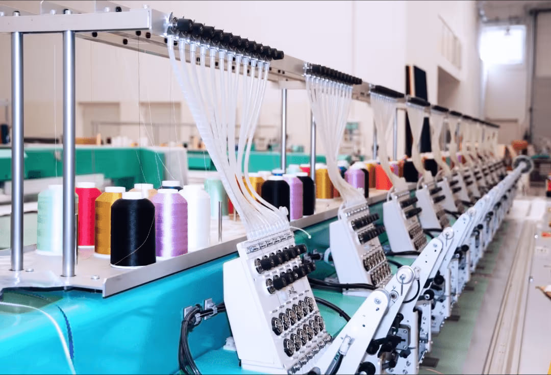 Continuous web manufacturing process supported by steady industrial airflow