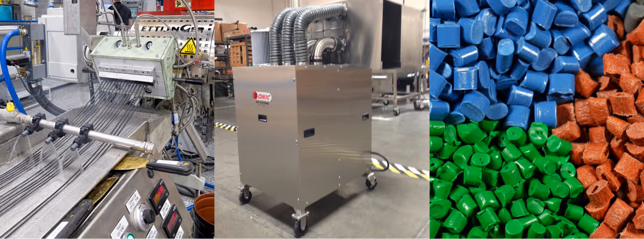 Sonic Compounds Success with Plastic Strand Dryer up to 200 FPM