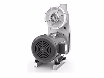 Conjunto de ventilador centrífugo industrial y motor eléctrico