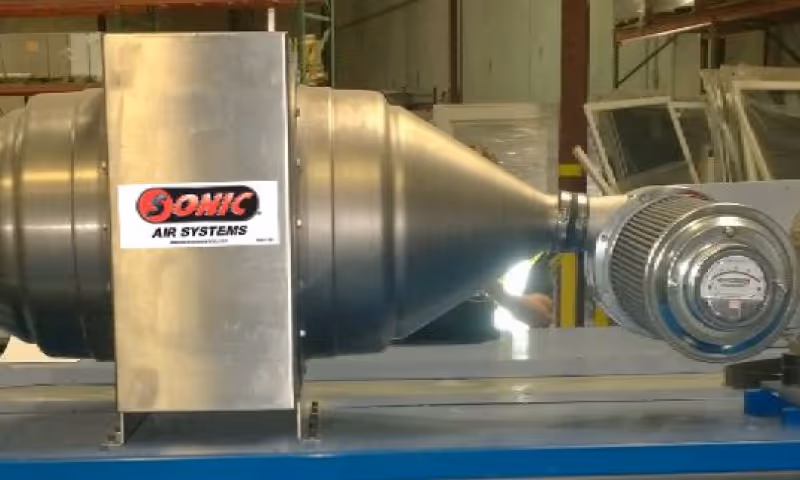 Soplador de aire frío Sonic para enfriamiento y secado industrial