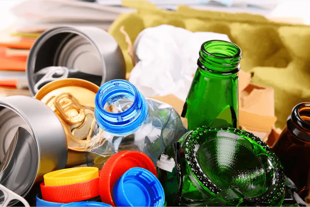 Recycling and reclaimed material processing supported by hot air blower systems
