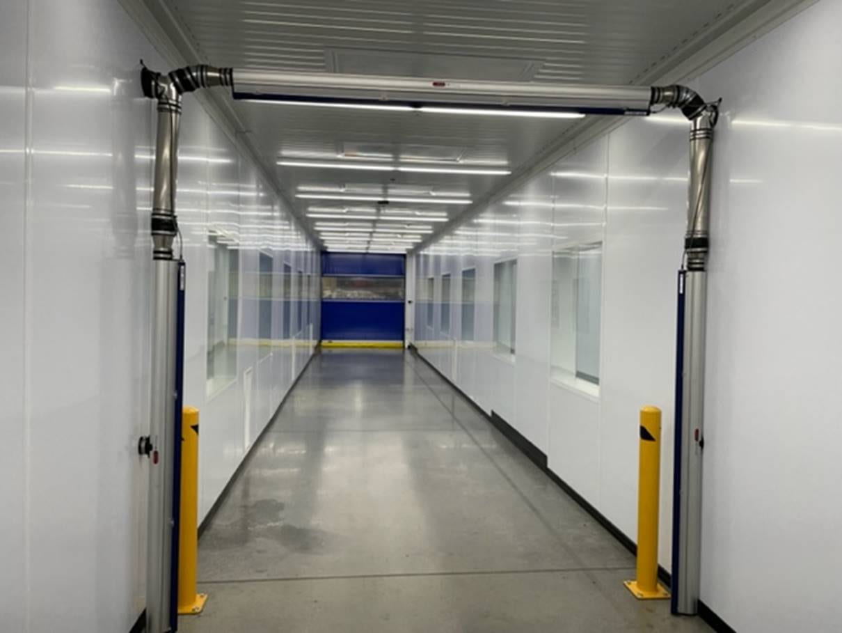 Sonic ION-AIR cleanroom air shower entrance